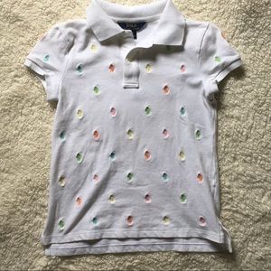 ☆ polo RL collared shirt with rainbow logos ☆